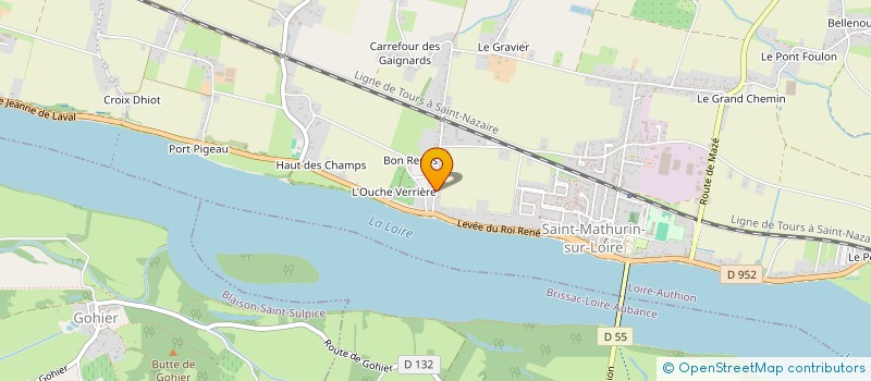 localisation de l'entreprise MADAME LYSE VEAUX  LOIRE-AUTHION