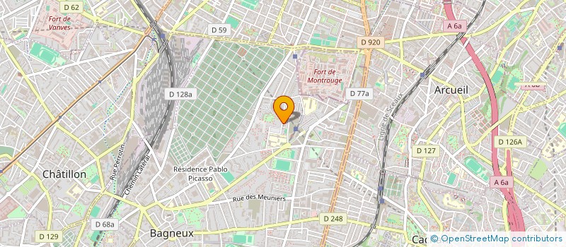 localisation de l'entreprise MADAME LYSETTE TCHOUZOUE à BAGNEUX