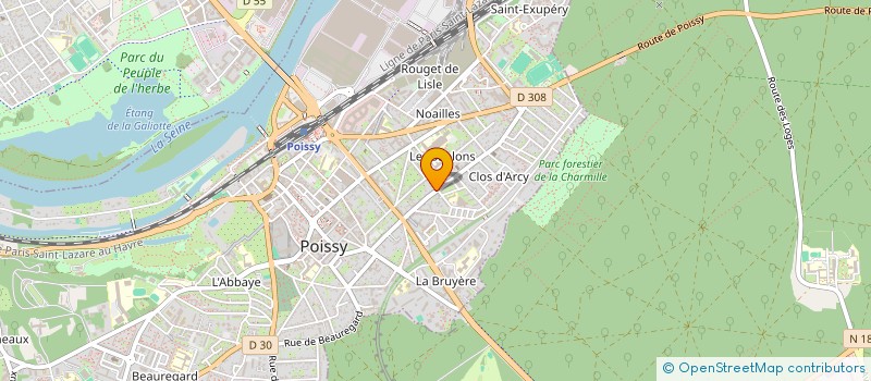 localisation de l'entreprise MADAME LYSIA BERNIER à POISSY