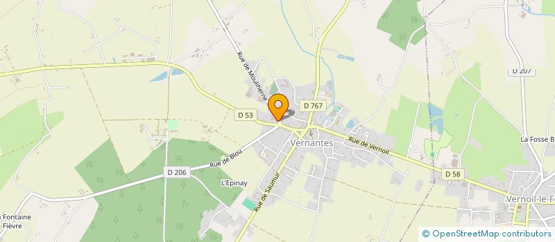 localisation de l'entreprise MADAME LYSIA COUSSEAU  VERNANTES