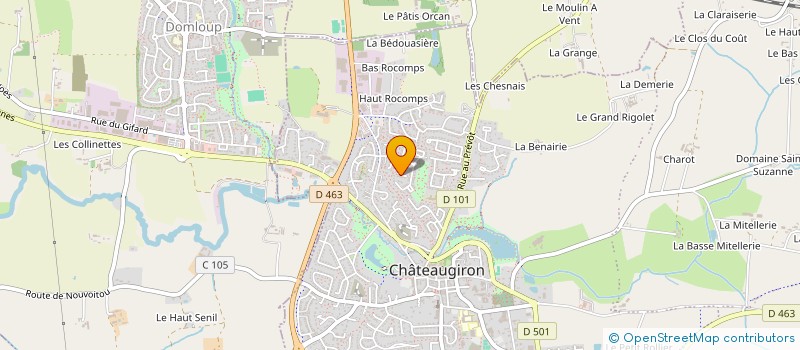 localisation de l'entreprise MADAME LYSIA LE COENT  CHATEAUGIRON