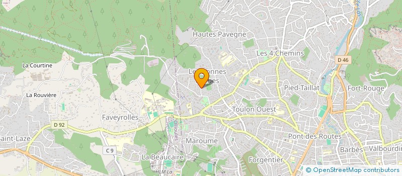 localisation de l'entreprise MADAME LYSIANE ANDREO  TOULON