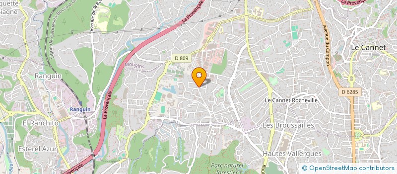 localisation de l'entreprise MADAME LYSIANE ANDREUCCI à LE CANNET