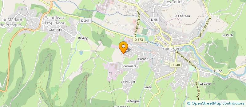 localisation de l'entreprise MADAME LYSIANE BAYONNE à SAINT-CERE