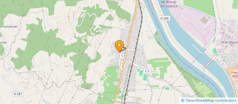 localisation de l'entreprise MADAME LYSIANE BOGIRAUD  CORNAS