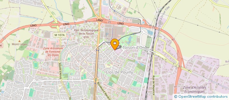 localisation de l'entreprise MADAME LYSIANE BURDIN  DIJON