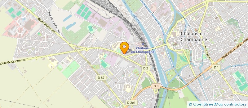 localisation de l'entreprise MADAME LYSIANE CHAMPION  CHALONS-EN-CHAMPAGNE