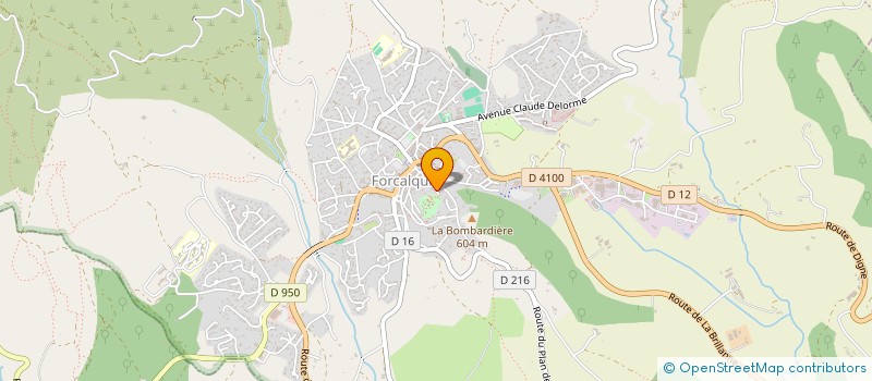 localisation de l'entreprise MADAME LYSIANE DAMBACHER à FORCALQUIER