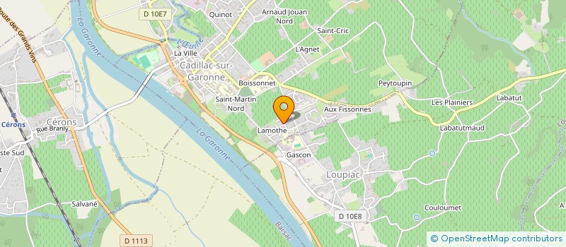 localisation de l'entreprise MADAME LYSIANE DEVEAUD  CADILLAC-SUR-GARONNE