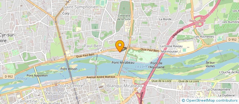localisation de l'entreprise MADAME LYSIANE DUPONT à TOURS