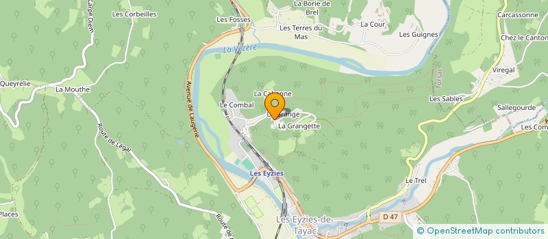 localisation de l'entreprise MADAME LYSIANE FANCELLO  LES EYZIES