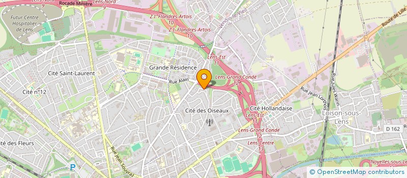 localisation de l'entreprise MADAME LYSIANE GAUDUIN à LENS
