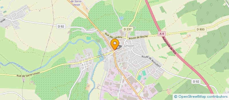 localisation de l'entreprise MADAME LYSIANE GRIBLING  SARRE-UNION