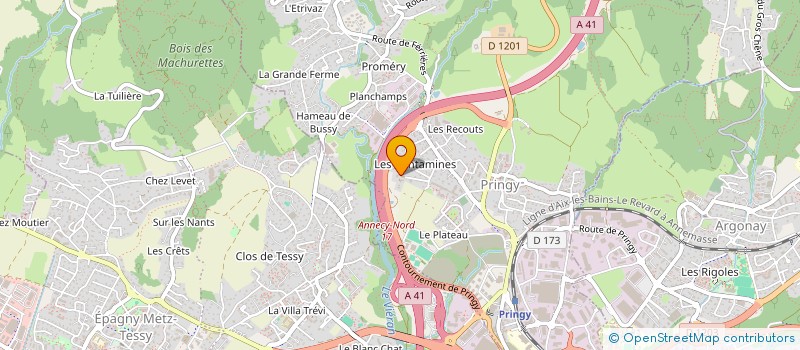 localisation de l'entreprise MADAME LYSIANE LAPLACE  ANNECY