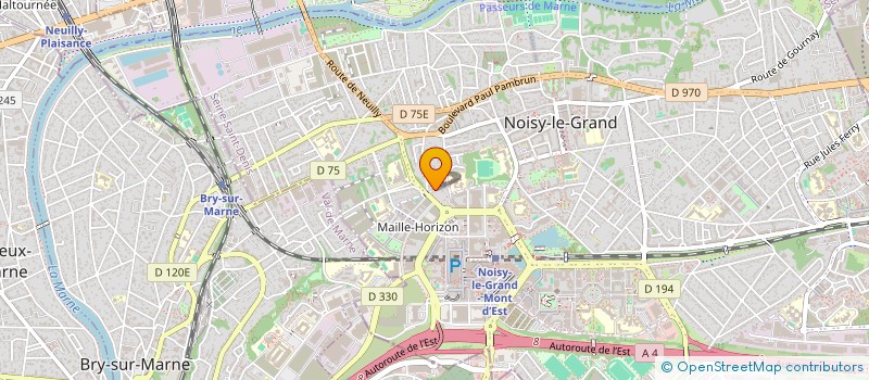 localisation de l'entreprise MADAME LYSIANE LELLOUCHE à NOISY-LE-GRAND