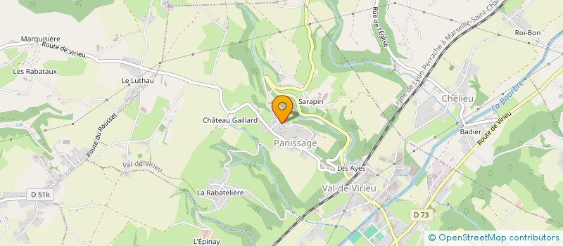 localisation de l'entreprise MADAME LYSIANE MICHON  VAL-DE-VIRIEU