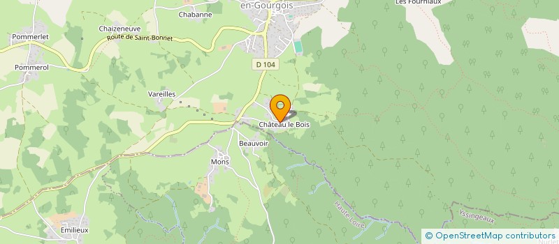 localisation de l'entreprise MADAME LYSIANE MOLLE  SAINT-MAURICE-EN-GOURGOIS