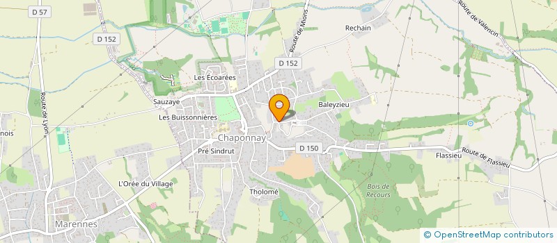 localisation de l'entreprise MADAME LYSIANE PETIT  CHAPONNAY