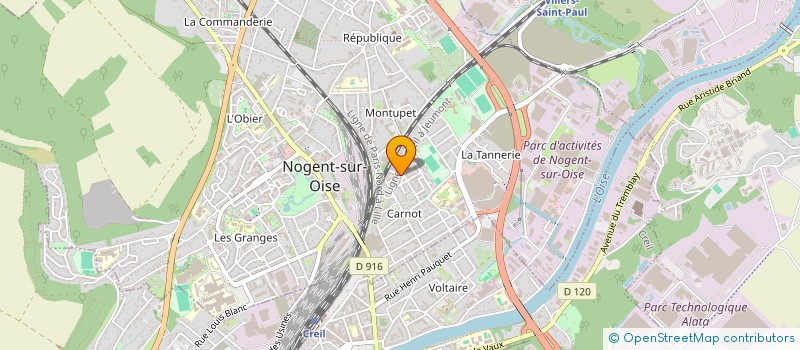 localisation de l'entreprise MADAME LYSIANE POUCET à NOGENT-SUR-OISE