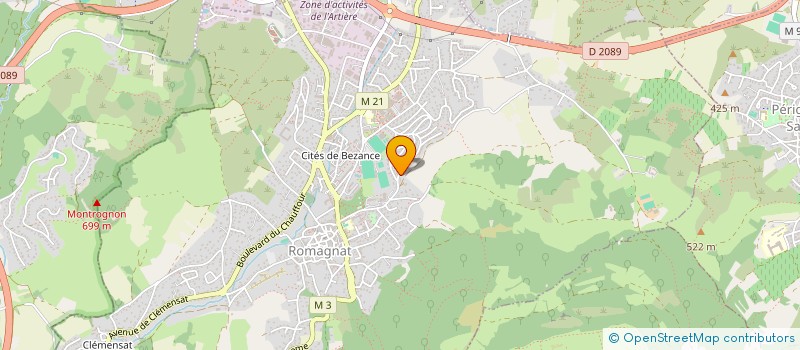 localisation de l'entreprise MADAME LYSIANE ROBALO  ROMAGNAT