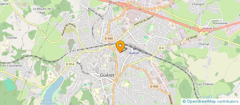 localisation de l'entreprise MADAME LYSIANE SACHOT à GUERET