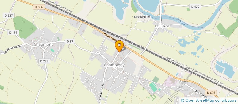 localisation de l'entreprise MADAME LYSIANE SYLVESTRE  CHAMPIGNY