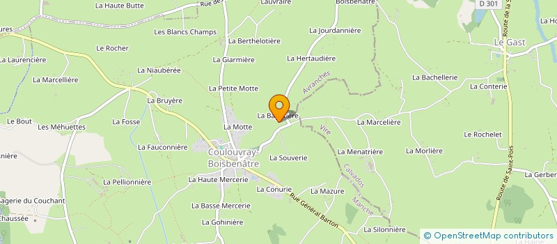 localisation de l'entreprise MADAME LYSIANE THOMAS à COULOUVRAY-BOISBENATRE