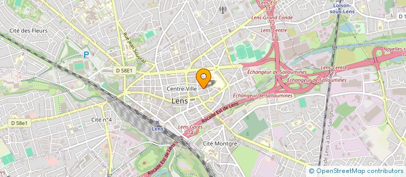 localisation de l'entreprise MADAME LYSIANE VAIRON à LENS