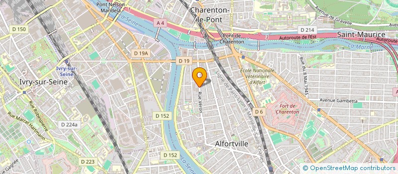 localisation de l'entreprise MADAME LYVIA BADLOU  ALFORTVILLE