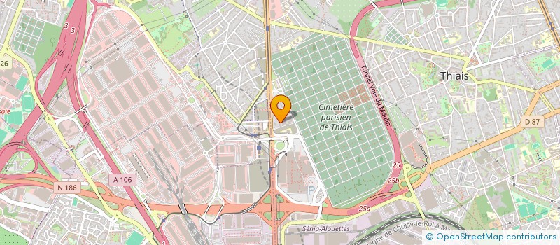 localisation de l'entreprise MADAME LYVIA LAFRONTIERE  THIAIS