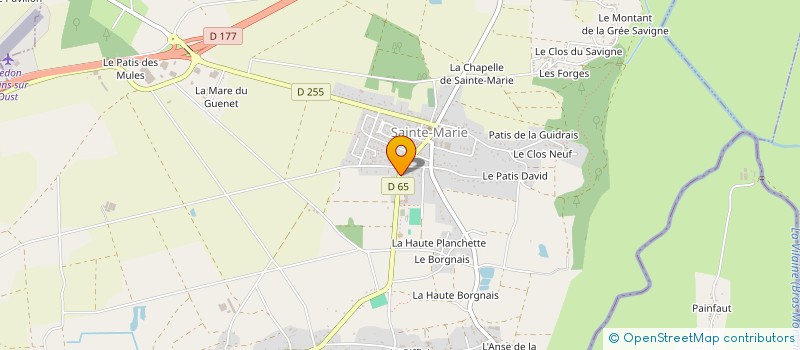 localisation de l'entreprise MADAME M-A SOULAINE  SAINTE-MARIE