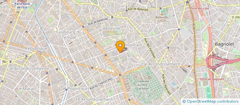 localisation de l'entreprise MADAME M AUGUET à PARIS
