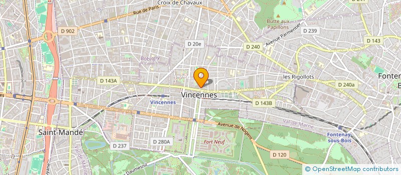 localisation de l'entreprise MADAME M BEUFKENS à VINCENNES