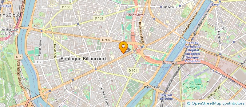 localisation de l'entreprise MADAME M BOUILLET à BOULOGNE-BILLANCOURT
