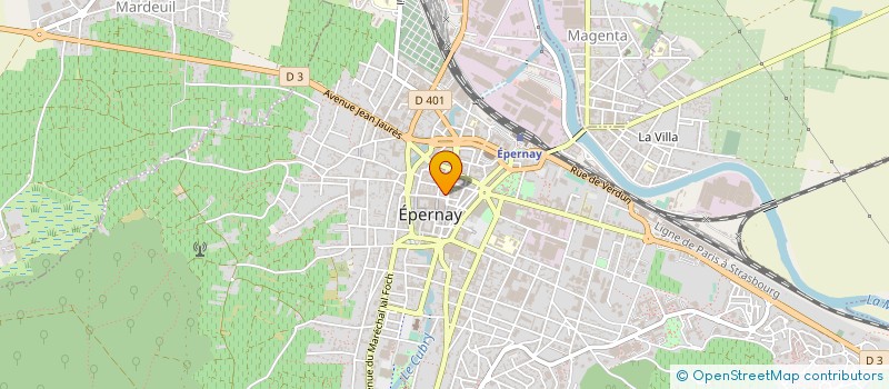 localisation de l'entreprise MADAME M CAGNIARD à EPERNAY