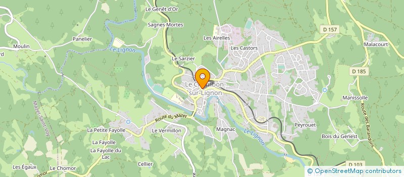 localisation de l'entreprise MADAME M-CLAIRE EPARVIER à LE CHAMBON-SUR-LIGNON
