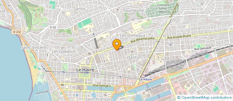 localisation de l'entreprise MADAME M-CLAIRE GOUVENEL-BONS à LE HAVRE