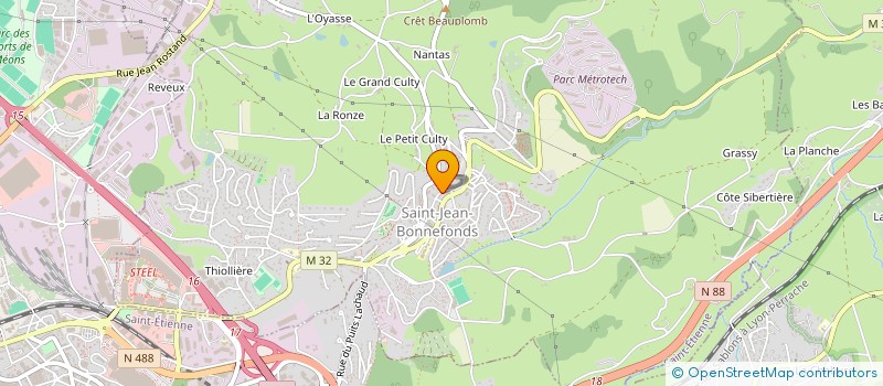 localisation de l'entreprise MADAME M COGNET à SAINT-JEAN-BONNEFONDS