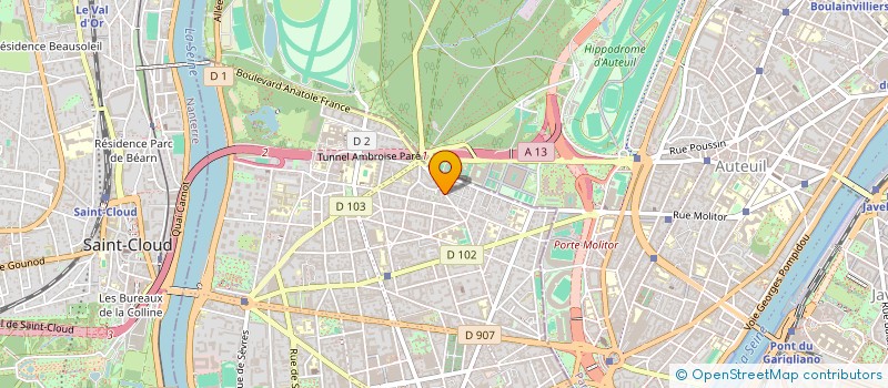 localisation de l'entreprise MADAME M DE CONTENSON à BOULOGNE-BILLANCOURT