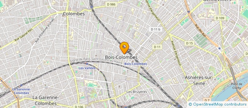 localisation de l'entreprise MADAME M FAURE à BOIS-COLOMBES