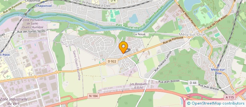 localisation de l'entreprise MADAME M GAGOUTERY  MERY-SUR-OISE