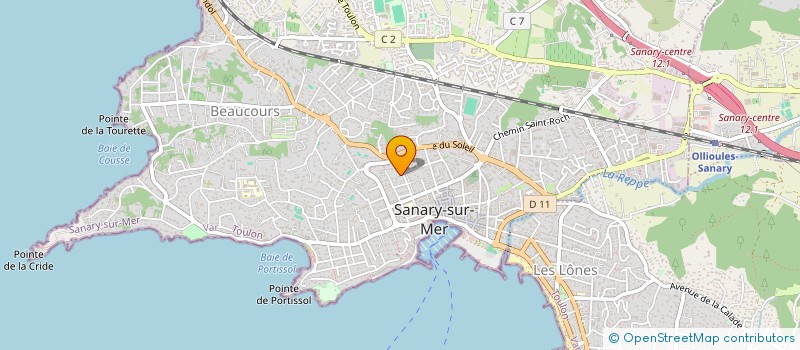 localisation de l'entreprise MADAME M GIRARD à SANARY-SUR-MER