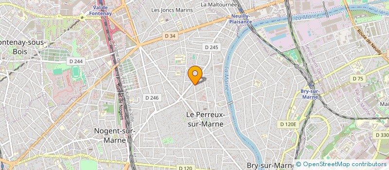localisation de l'entreprise MADAME M GUILLON à LE PERREUX-SUR-MARNE