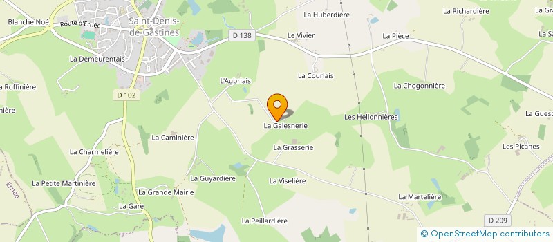 localisation de l'entreprise MADAME M-J LORGERIE à SAINT-DENIS-DE-GASTINES