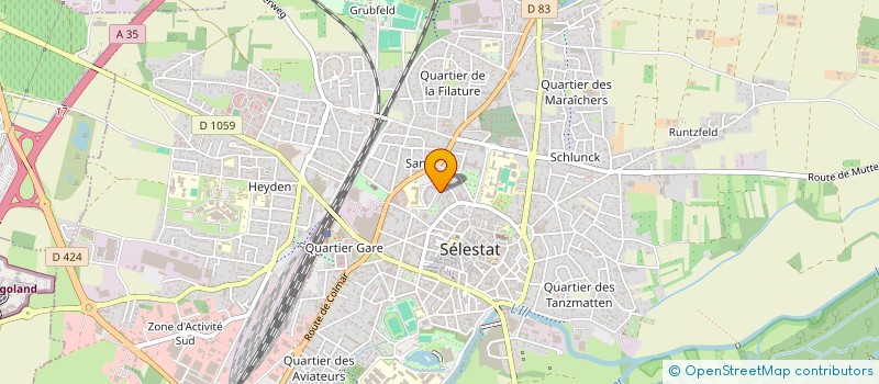 localisation de l'entreprise MADAME M KAUFFMANN à SELESTAT