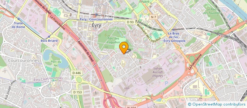 localisation de l'entreprise MADAME M'KPESSO YAPI  EVRY-COURCOURONNES