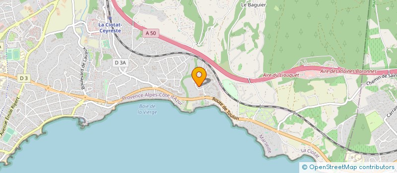 localisation de l'entreprise MADAME M-L DESHAIS  LA CIOTAT