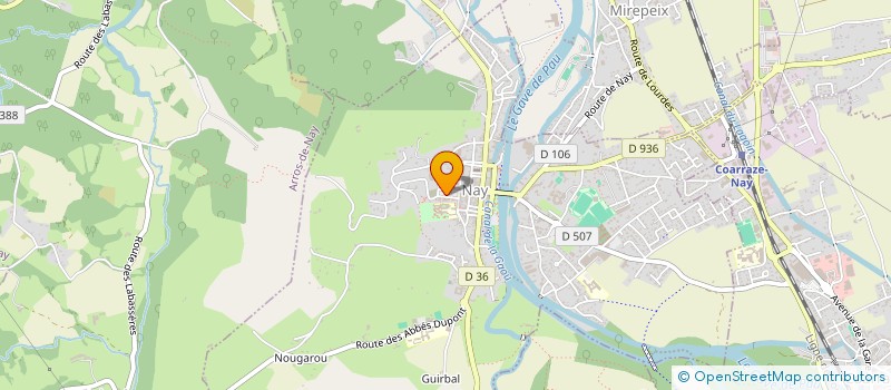 localisation de l'entreprise MADAME M LASCOURREGES à NAY