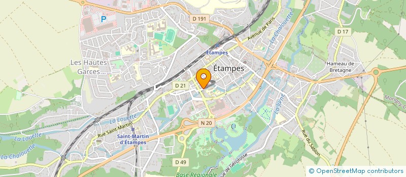 localisation de l'entreprise MADAME M MALAFOSSE à ETAMPES