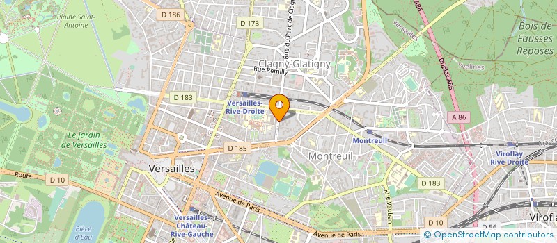 localisation de l'entreprise MADAME M MALFILATRE à VERSAILLES